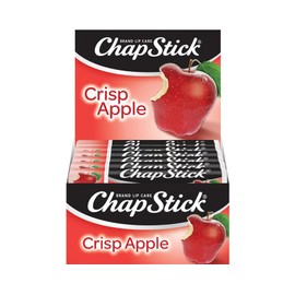 ChapStick Crema hidratante de labios, manzana crujiente, paquete de 12 bálsamos labiales a granel, de edición limitada, dulce y aromático, 0.15 onzas Ea