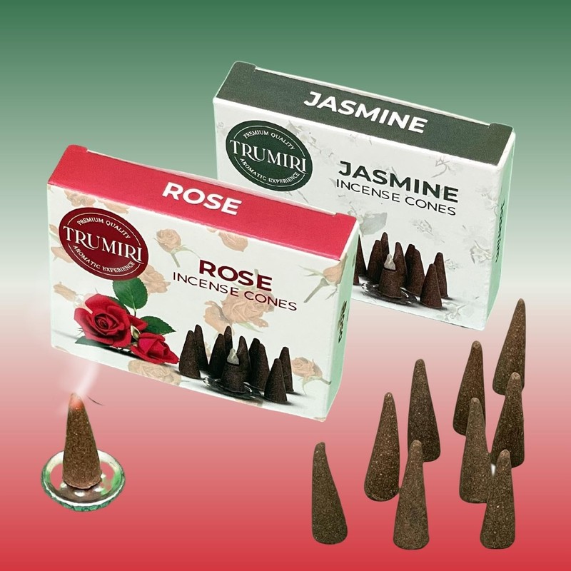 TRUMIRI Incense Cones - Combo Pack of 20 Cone Incense