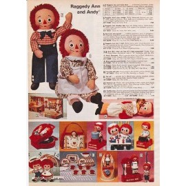 UNBRANDED Vintage Toys Raggedy Ann Reproduction Poster Print Advertising 17x12