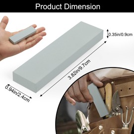 Segbeauty 1000 Grit Small Pocket Sharpening Stone Set, 8pcs 3.8in Mini Whetstone Knife Sharpener for Pocket Knives, Gray Portable Blade Sharpener Tool for Scissors Sharpening Stones for Pedicure Kit