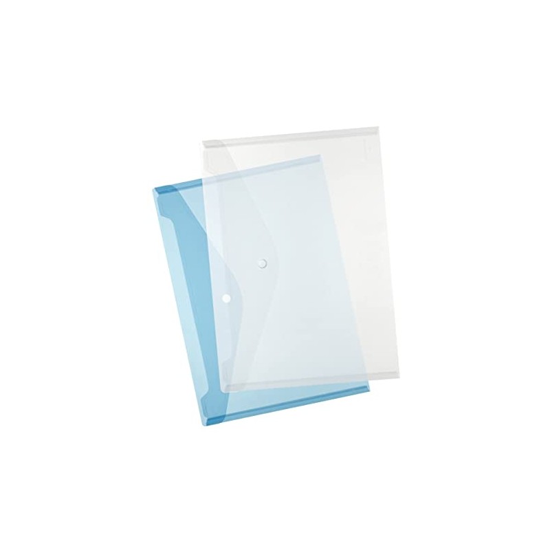 Herlitz 10657930 Document Pouch A4 with Snap Closure, Pack of