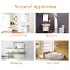 2 Pcs Glass Shelf Support Adjustable Glass Shelf Bracket Polished