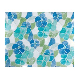 Brewester Home Fashions Blue & Green Stained Glass Window Film