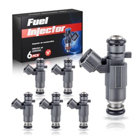 ENA 4 Holes Fuel Injectors Compatible with Nissan 350Z Pathfinder Maxima Infiniti G35 FX35 QX4 I30 3.0L 3.5L V6 2000 2001 2002 2003 2004 Fuel Injector Replacement for 84212240 FJ653 FBJC100 Set of 6