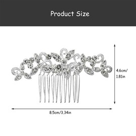 Luckious Wedding Hair Comb Wedding Hair Comb, Hair Slides Rhinestone Hair Piece Bridesmaid Accessories - Add Sparkle and Elegance to Your Big Day!