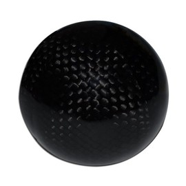 VMS RACING 8x1.25MM Black Carbon Fiber Round Ball Shift Knob for Automatic Transmission Shift Stick Selector (Threaded – NO Adapters) Compatible with Toyota