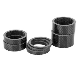 X AUTOHAUX 7pcs Headset Spacer Carbon Fiber Handlebar Stem Spacers Fit 1 1/8 Inch Stem for MTB Mountain Road Bikes Cycling Bicycle 2 3 5 8 10 15 20mm