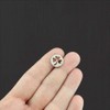 Bohemian Findings Shamrock Cut Out Silver Tone Stainless Steel Charm
