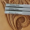 Zhong Jiang 3-Piece Smooth Steep Angle Beveler Leather Stamp Set,