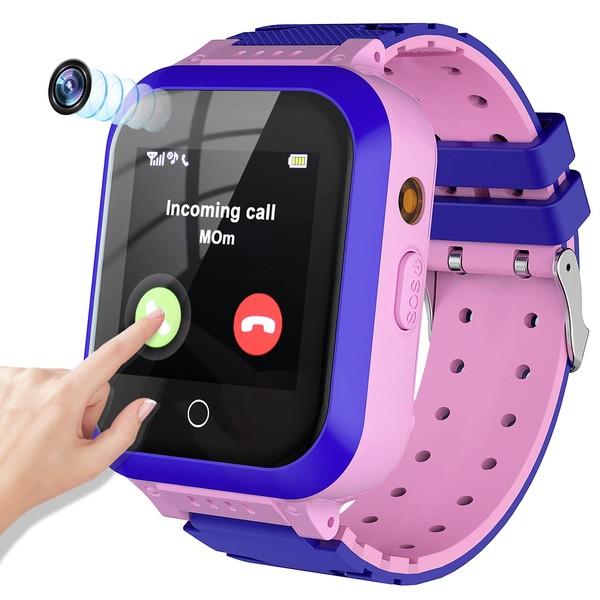 EURHOWING Children's Smart Watch, GPS Call Function, Alarm Clock, Match