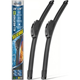 Pro Silicone Windshield Wiper Blade 28"+14" All-Season Performance