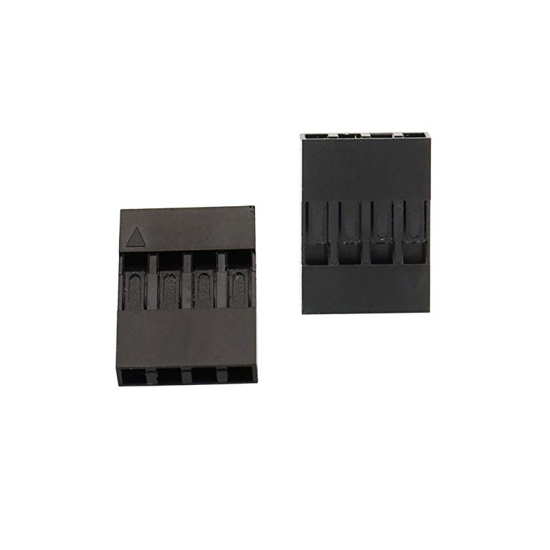 Raogoodcx 200pcs 2.54mm 1x4p Dupont Connector Housing Female for Dupont