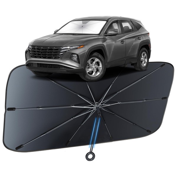 Windshield Sun Shade Custom Fit for Hyundai Tucson 2010-2025, Upgraded