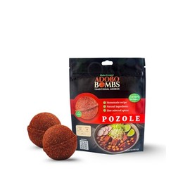 Pozole Bomb |Adobo Bombs Seasoning - 2 pack | Made with About 25 Pulverized Peppers and Multiple fresh Natural Mexican Ingredients -Prepares in 3 Eazy steps -Home made recipe -Fine Selected Spices - No artificial flavors | 4 Flavors -Birria-Menudo-Pozole-Mariscos