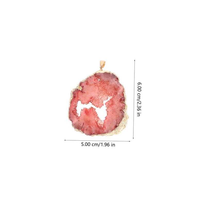Operitacx 3sets Agate Stone Pendants Natural Decorative Charms for Diy