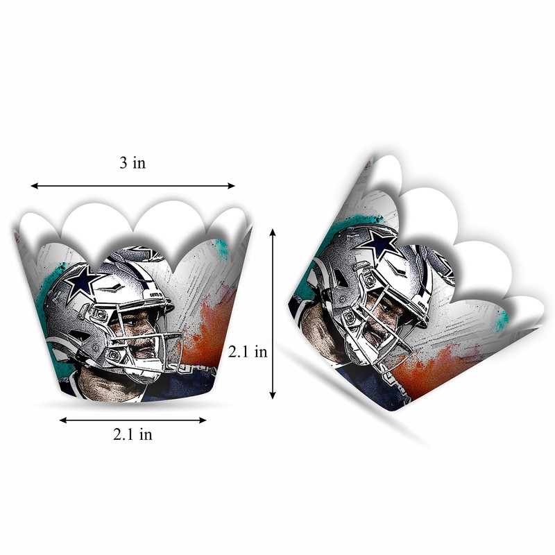 Seyal® American Football Cupcake wrapper