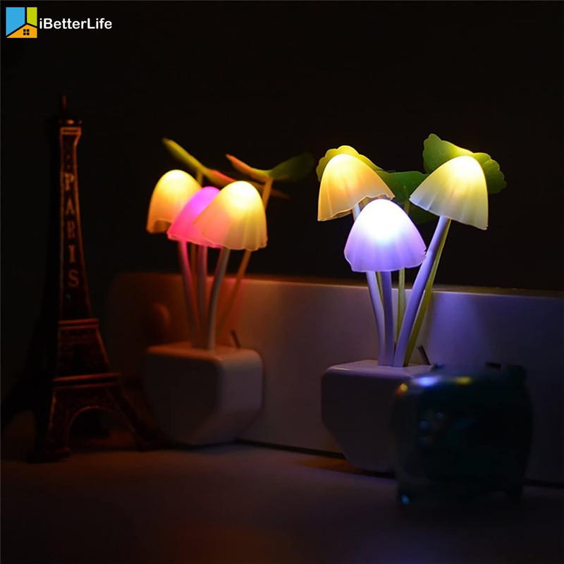 iBetterLife Sensor Night Light Color Changing Plug in Wall LED