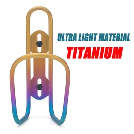 USHAKE Titanium Water Bottle Cages Bike MTB Water Bottle Holder Rainbow