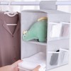 XiXiRan Hanging Wardrobe Organiser, Wardrobe Organiser, 2 Compartments, Wardrobe Organiser,