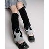 Insgoth Goth Leg Warmers Women Punk Flared Long Grunge Rave