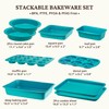 BRONYPRO Ceramic Baking Pans Set, 9-Piece Baking Sheet Set with
