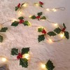 SoonHua Jingle Bells Pinecone Christmas Decoration String Lights