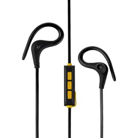 KitSound Race In Ear Wireless Bluetooth Headphone with Spare Replaceable Earbuds - Black