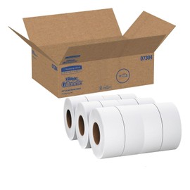 Kimberly-Clark Professional COTTONELLE JRT Jr. Jumbo Bath Tissue Roll, 9" dia, 750 ft Long, 12 per Carton (07304)