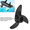 Akozon Outboard Propeller 3 Blades Outboard Propeller Boat Props Electric