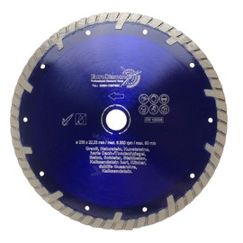 EDW Diamond Cutting Disc Granite 230 mm Bore 22.23 mm Segment Height 8 mm Natural Stone Concrete