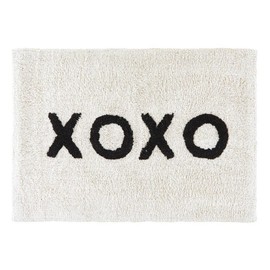 Bella Sleep + Spa Bathroom Rug 100% Cotton Plush Bath Mat, 30" W x 20" H, XOXO