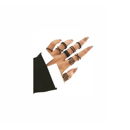 INENIMARTJ Boho Rings for Women Teen Girls,Gold Stacking Rings Set Vintage Knuckle Stackable Moon Star Snake Butterfly Heart Flower Leaf Top Finger Rings, Metal, No Gemstone