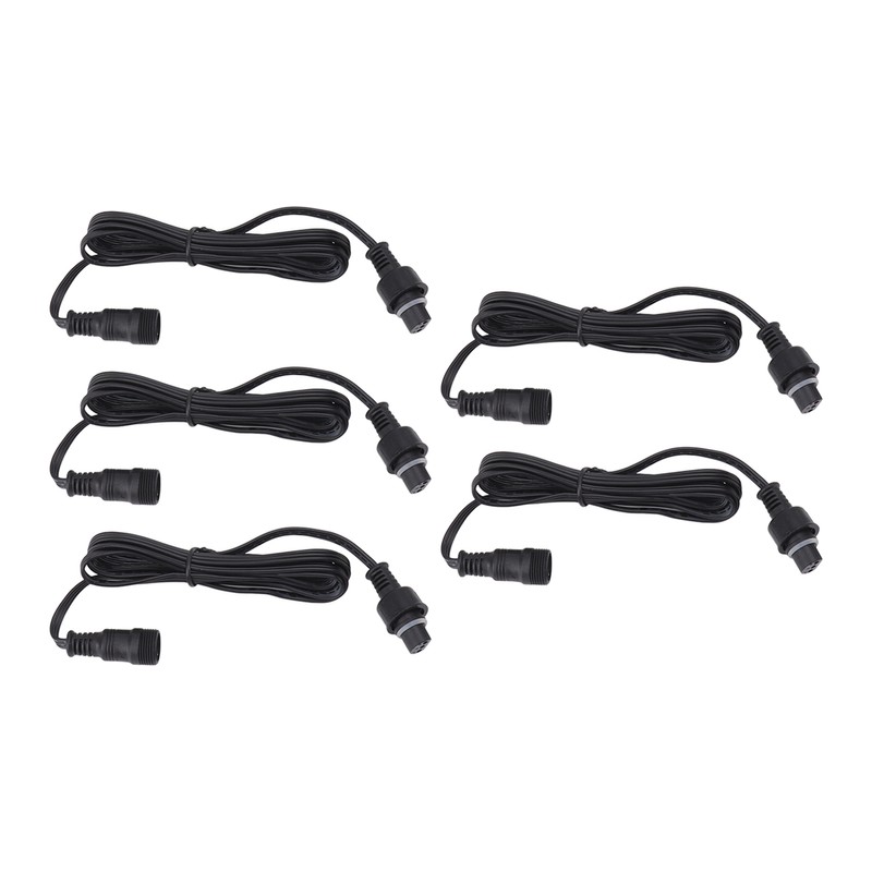 5pcs 4.9ft Deck Light Extension Cable IP67 Waterproof Extension Cord