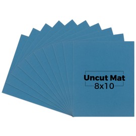 Mat Board Center, 10 Pack 8x10 Picture Backing Boards, Royal Blue Uncut Matt Boards, Ideal for Pictures/Prints/Frames/Arts