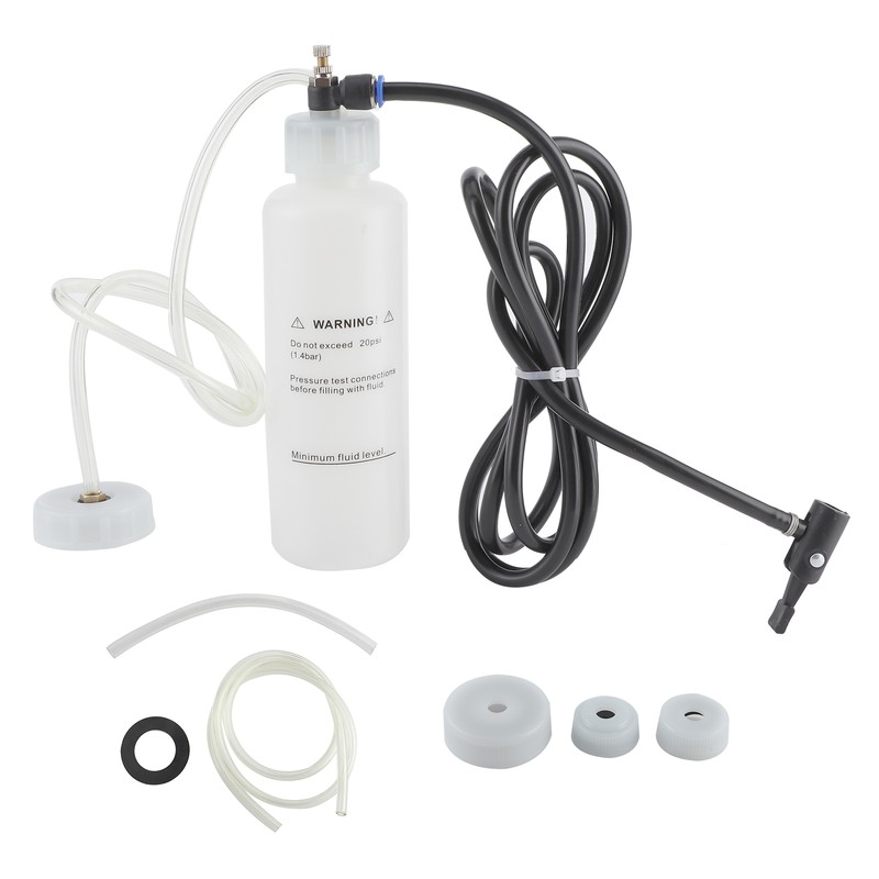 Car Brake Bleeding Clutch Fluid Bleeder Kit Vacuum Pump 500ml
