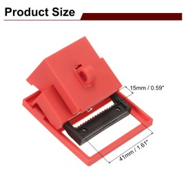 MECCANIXITY Circuit Breaker Lockout Clamp-on Industrial Grade Miniature Loto Breaker Switch for Electrical Single Pole Breaker Lockout