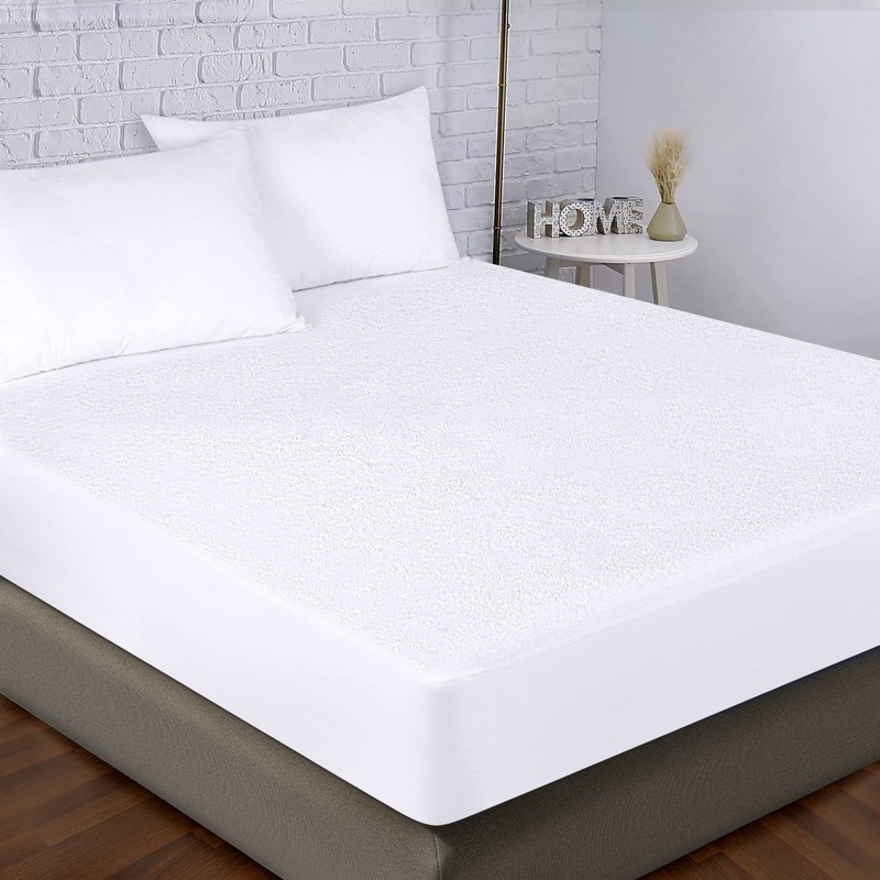 Utopia Bedding Waterproof Bamboo Viscose Mattress Protector Twin Size, Mattress