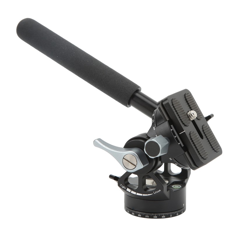 Video Tripod Head Aluminium Alloy Adjustable Portable Damping Stable Fluid