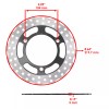 Caltric Front Rear Brake Disc Rotor for Kawasaki Ninja 250R