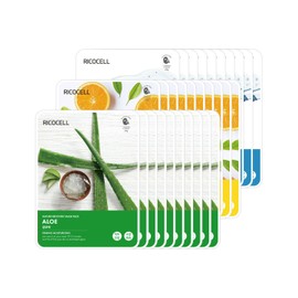 Ricocel Ricosel Daily 1 Pack Ricosel Moisturizing Gentle Mask Pack 30 Sheets Mixed Set Choose 1 (30-day Supply)