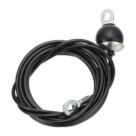 PATIKIL Pulley Cable, Adjustable Fitness Cable Pulley System Replacement Thick 4mm Heavy Gym Cable Pulley Attachment for Home Cable, Black (B-4m)