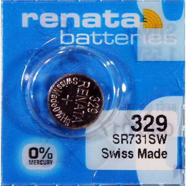Renata TS-329-10 No.329 Silver Oxide Battery44; Pack - 10