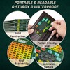 RUNNING HOT Pack of 5 Tri-Fold Poker Cheat Sheets Cards,