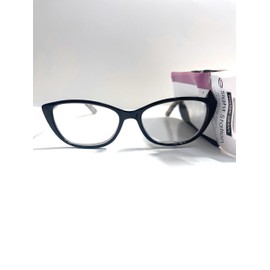 Foster Grant Sight Station Reading Glasses SSR24 cat-eye black leopard 2.75