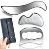 AnTiexi 3 in 1Stainless Steel Gua Sha Tool Set,Muscle Scraper