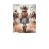 Twisted R Design 16x20 Little Cowgirl Two Nursery Canvas Print