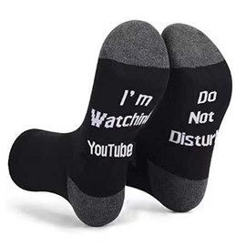 Wrahonbi Do Not Disturb Gaming Socks Funny Novelty Socks for Kid Teen Boys Gamer Socks for Men Dad Father