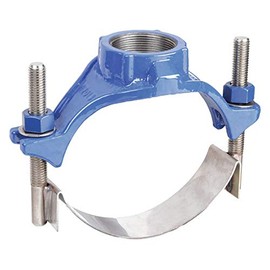Smith-Blair Service Saddle Repair Clamp, 6" Pipe Size, Fits Outside Dia. 5.94" to 6.90"