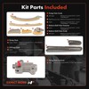 A-Premium 8PCS Engine Timing Chain Kit W/Tensioner & Guide Compatible