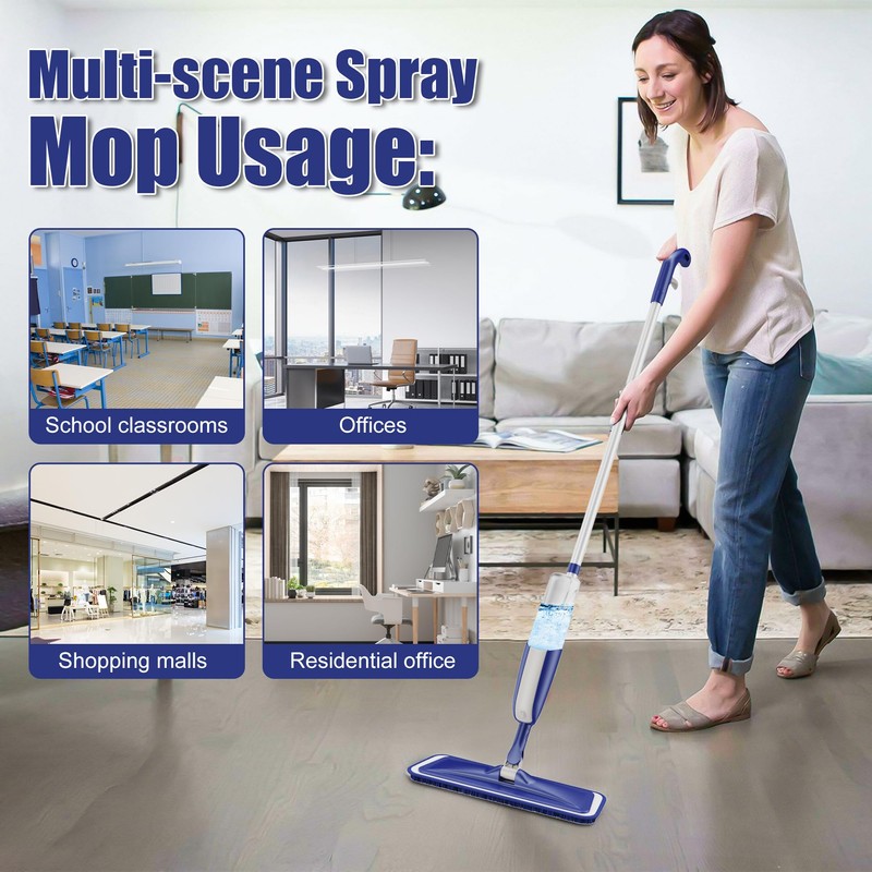 Wet Dust Mops for Hardwood Floor Cleaning - MEXERRIS Microfiber